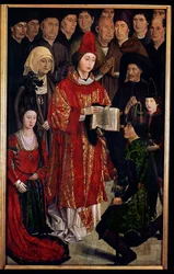 St. Vincents altertavle, detalje af spædbarnspanelet, ca. 1467-70 sverige